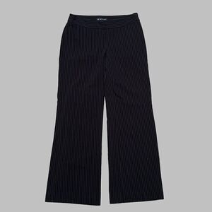 Vintage Pinstripe Low Rise Black Trousers by INC International Concepts